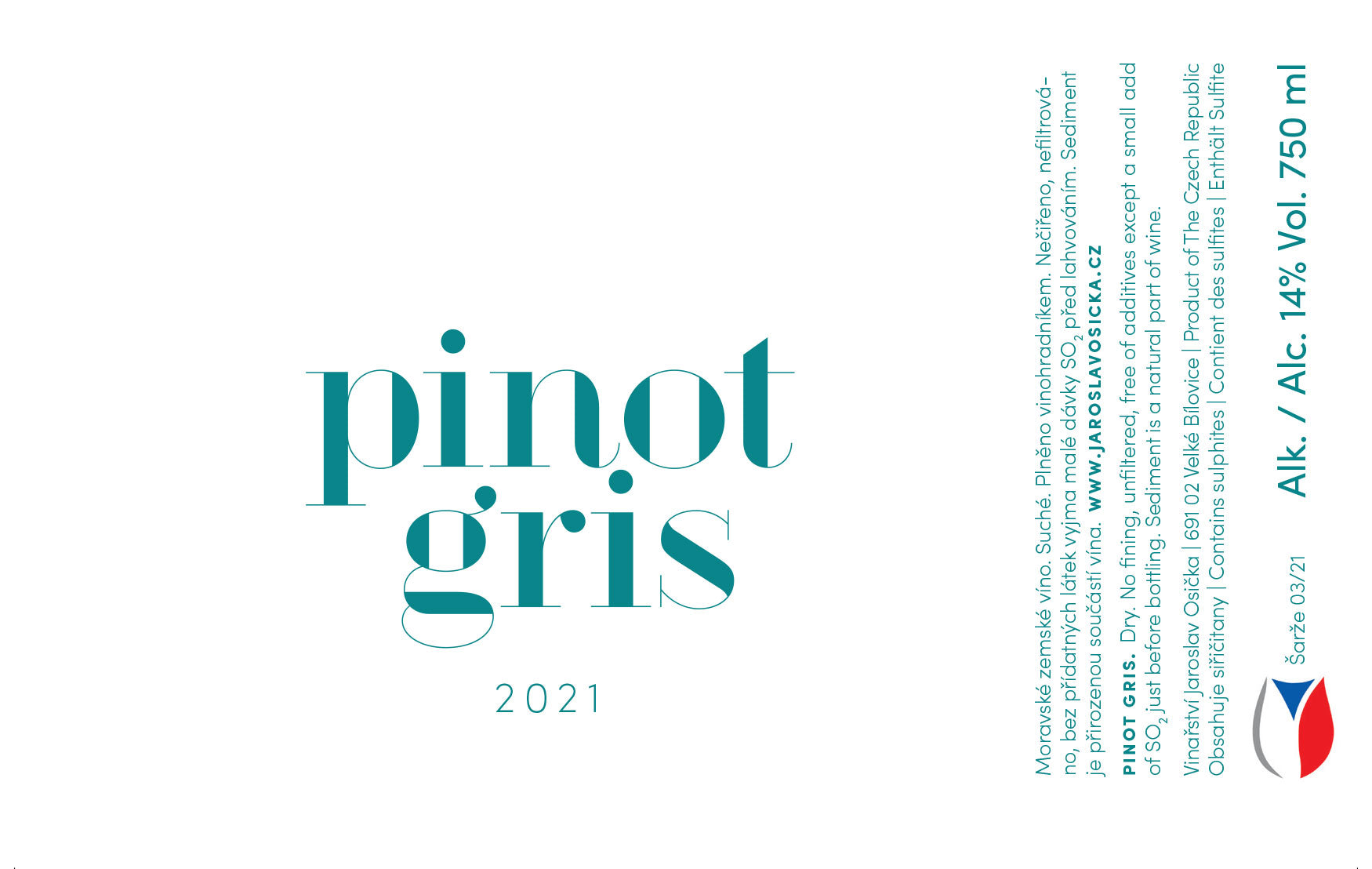 JAROSLAV OSIČKA - 2021 Pinot Gris